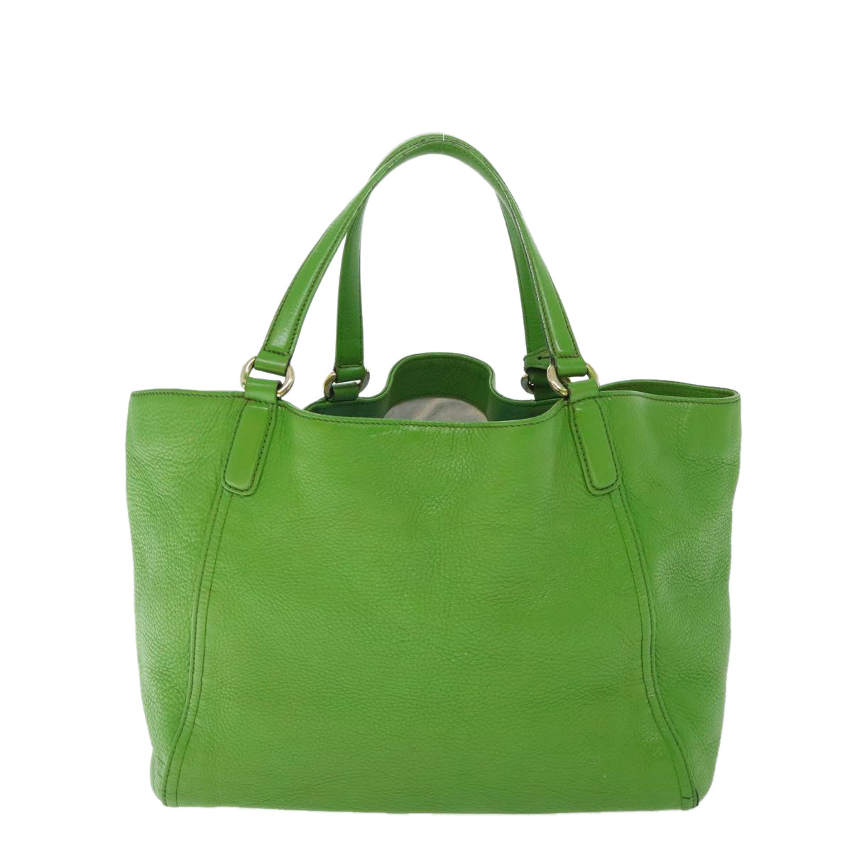 Luxury Gucci Soho Shoulder Bag Leather Gray Green 282309  th4056