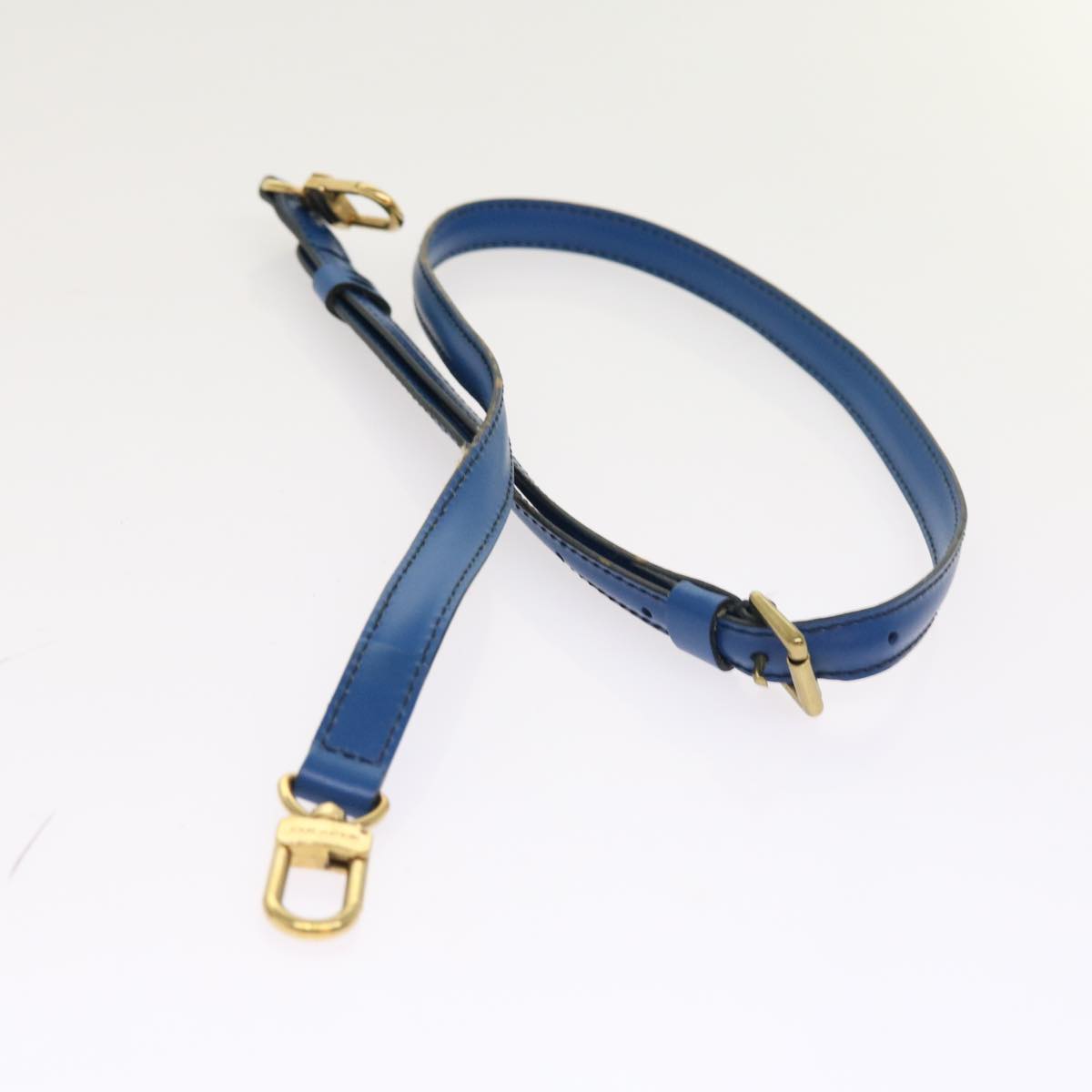 LOUIS VUITTON Epi Porte Documents Bandouliere Bag Toledo Blue LV th4061