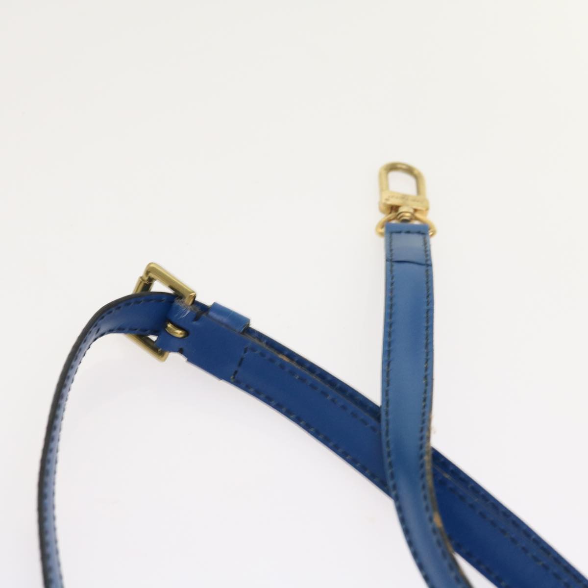 LOUIS VUITTON Epi Porte Documents Bandouliere Bag Toledo Blue LV th4061