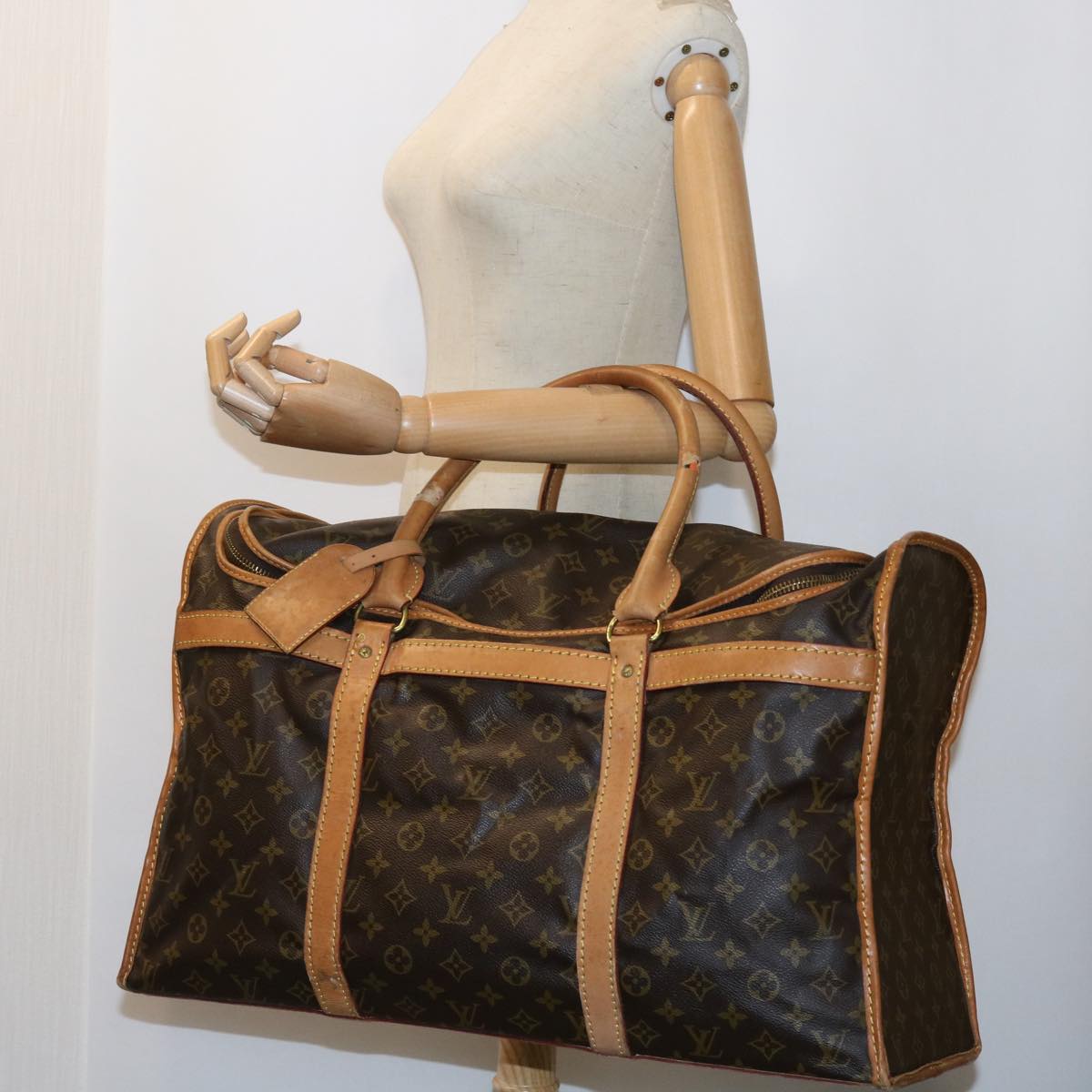 LOUIS VUITTON Monogram Sac Shan 55 Pet Carry M42020 LV th4065
