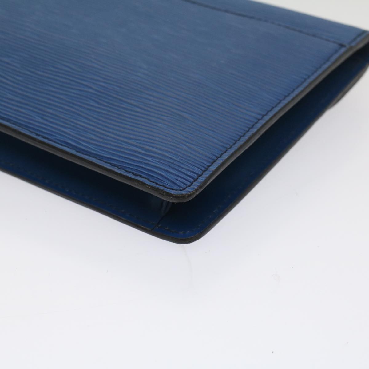 LOUIS VUITTON Epi Montaigne 23 Clutch Bag Blue M52665 LV th4081