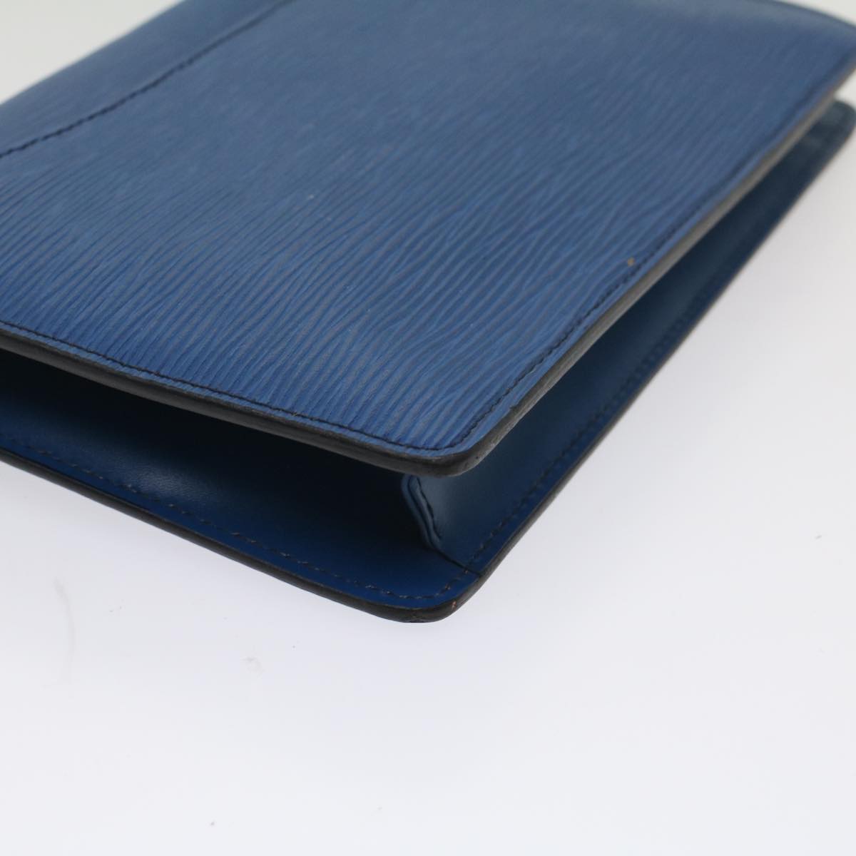 LOUIS VUITTON Epi Montaigne 23 Clutch Bag Blue M52665 LV th4081