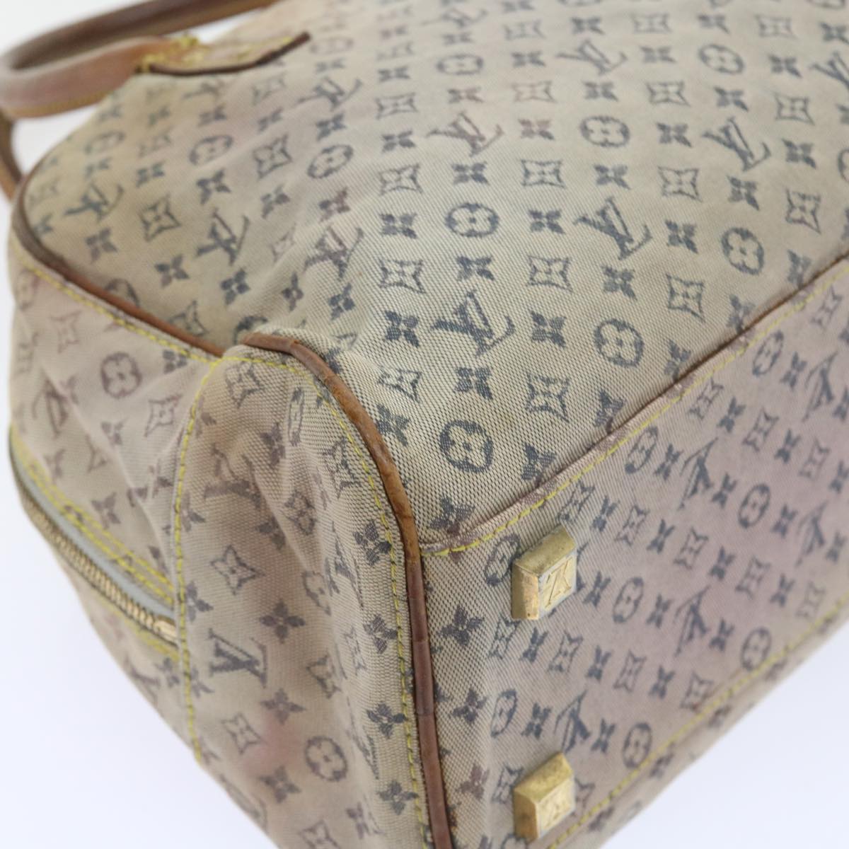 LOUIS VUITTON Monogram Mini Marie Hand Bag Blue M92003 LV th4091