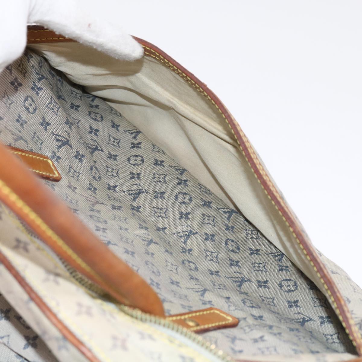 LOUIS VUITTON Monogram Mini Marie Hand Bag Blue M92003 LV th4091