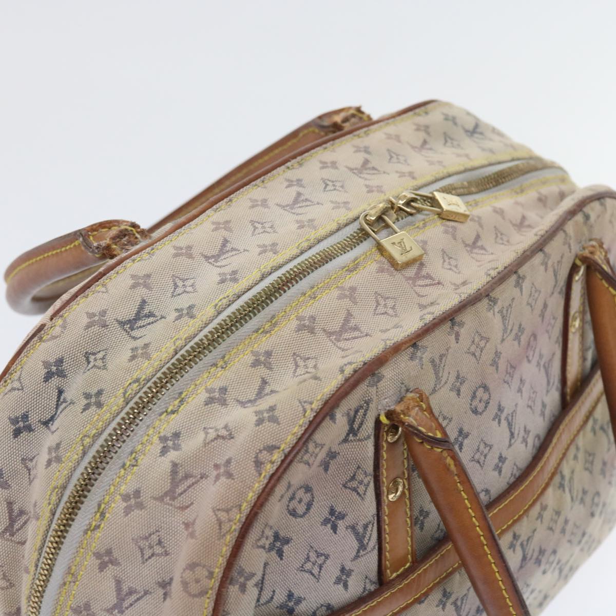 LOUIS VUITTON Monogram Mini Marie Hand Bag Blue M92003 LV th4091