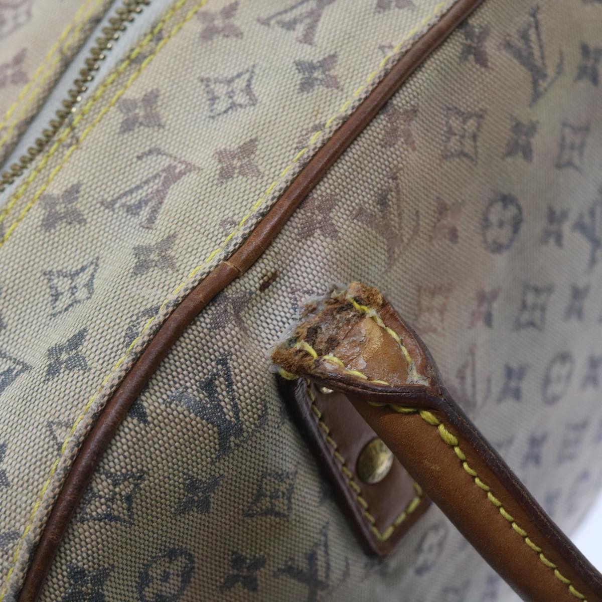 LOUIS VUITTON Monogram Mini Marie Hand Bag Blue M92003 LV th4091
