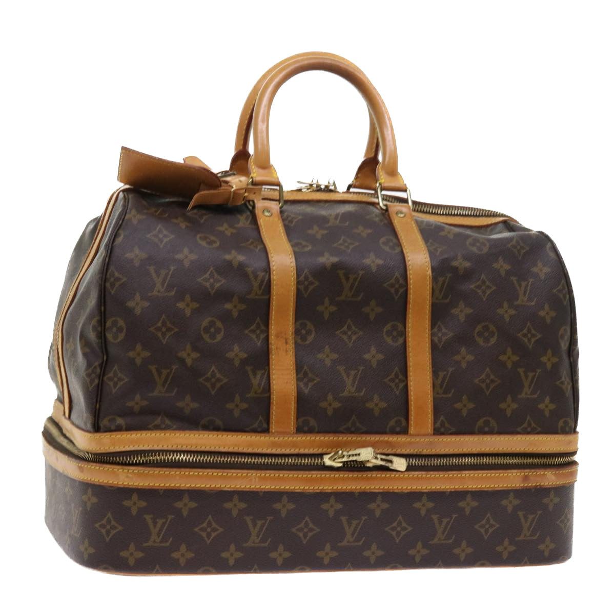 LOUIS VUITTON Monogram Sac Sports Boston Bag M41444 LV th4099
