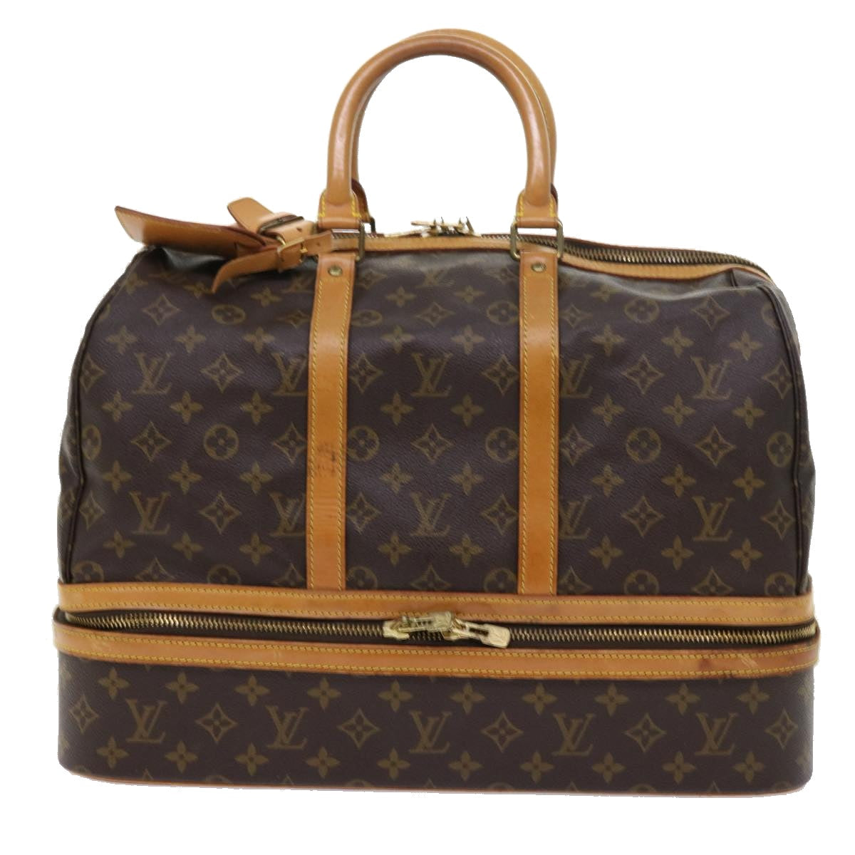 LOUIS VUITTON Monogram Sac Sports Boston Bag M41444 LV th4099