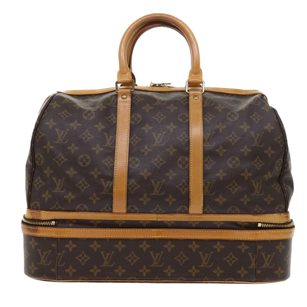 LOUIS VUITTON Monogram Sac Sports Boston Bag M41444 LV th4099