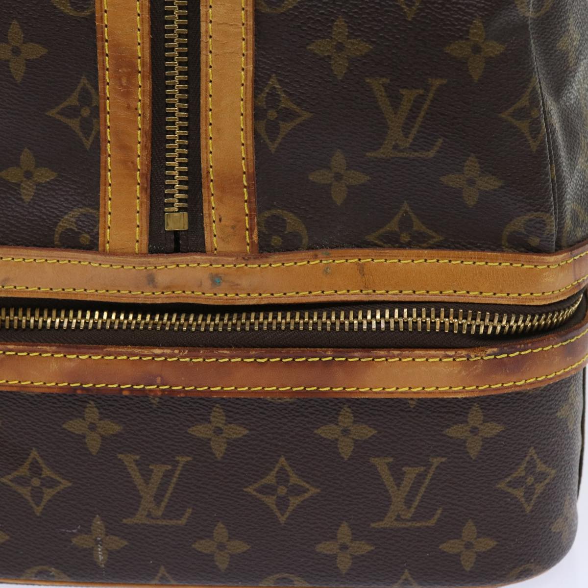 LOUIS VUITTON Monogram Sac Sports Boston Bag M41444 LV th4099