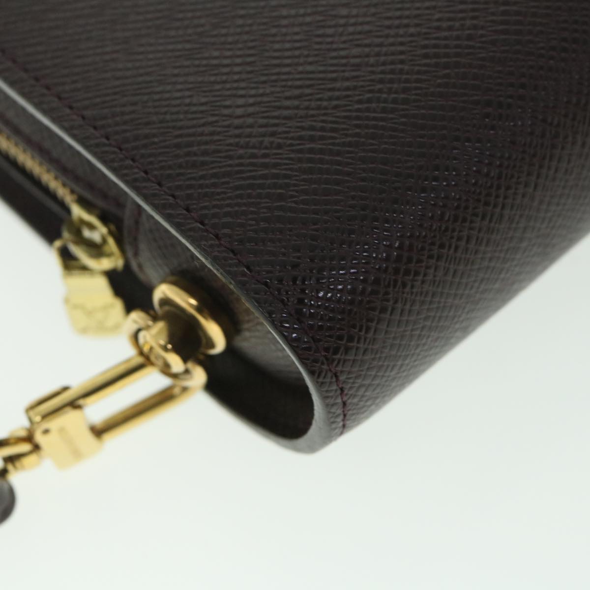 LOUIS VUITTON Taiga Baikal Clutch Bag Acajou M30186 LV th4123