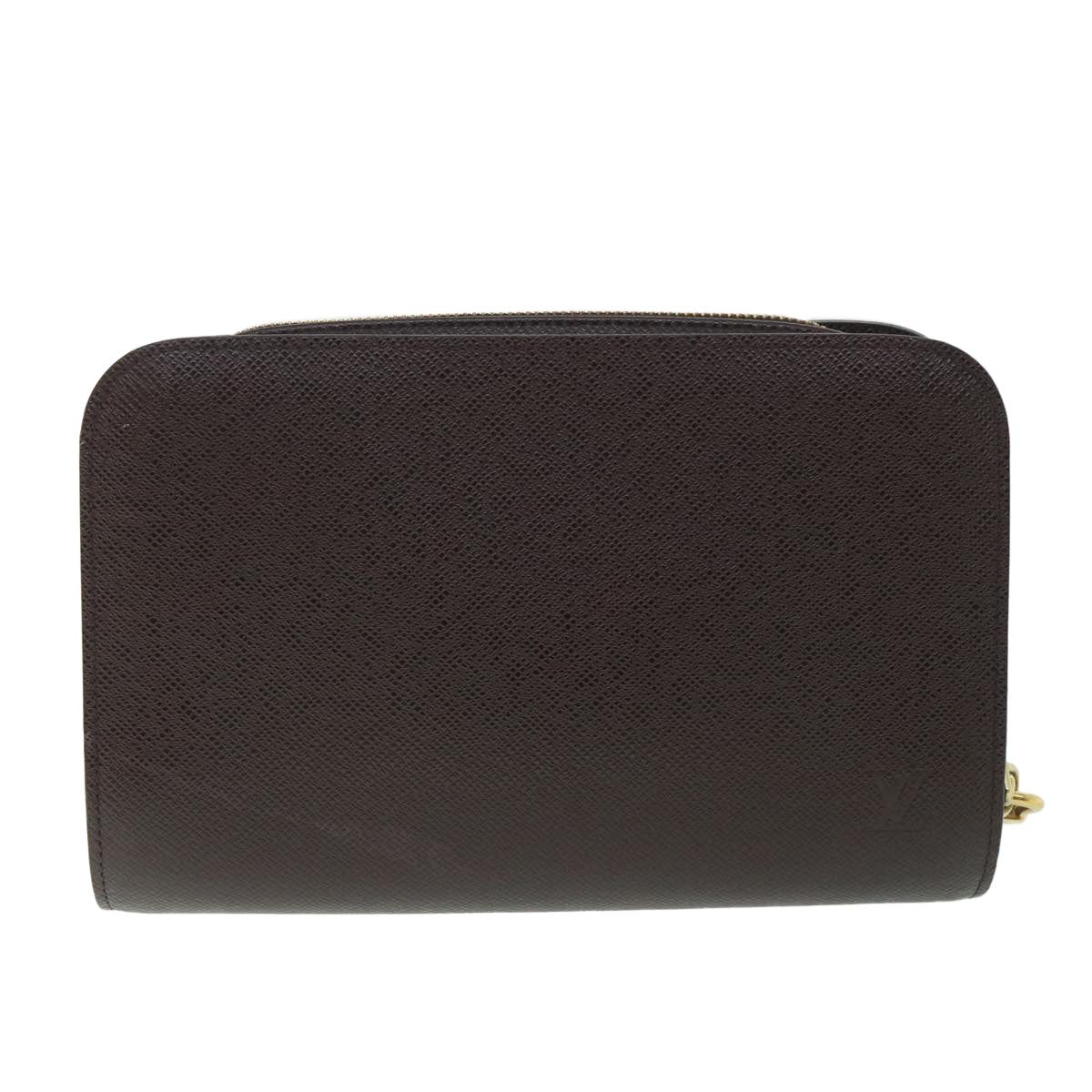 LOUIS VUITTON Taiga Baikal Clutch Bag Acajou M30186 LV th4123
