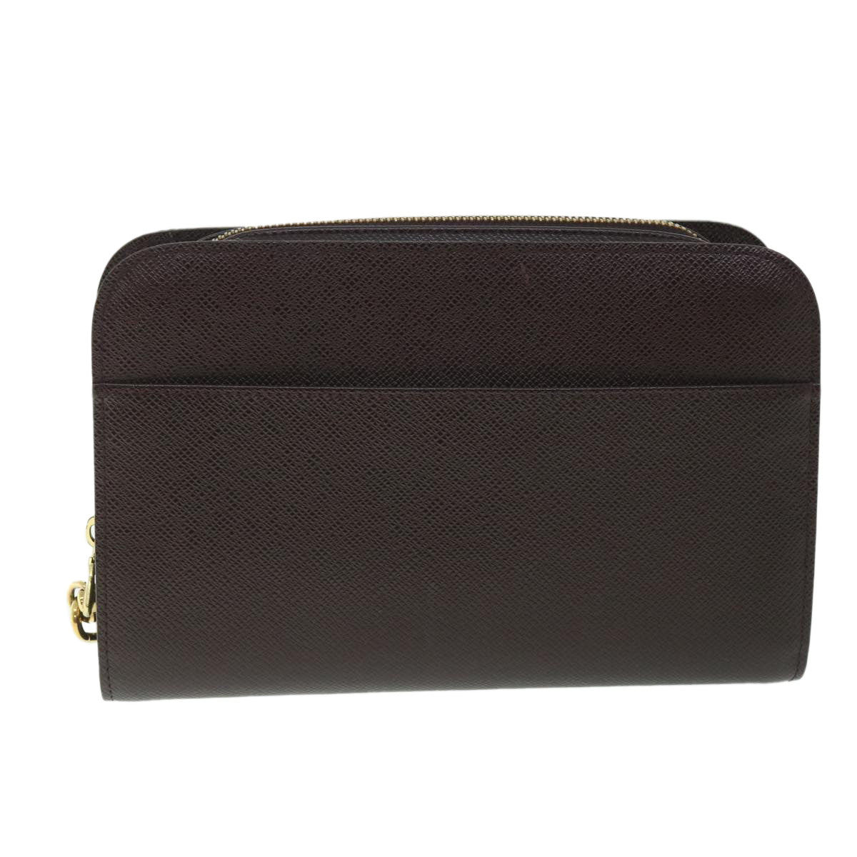 LOUIS VUITTON Taiga Baikal Clutch Bag Acajou M30186 LV th4123