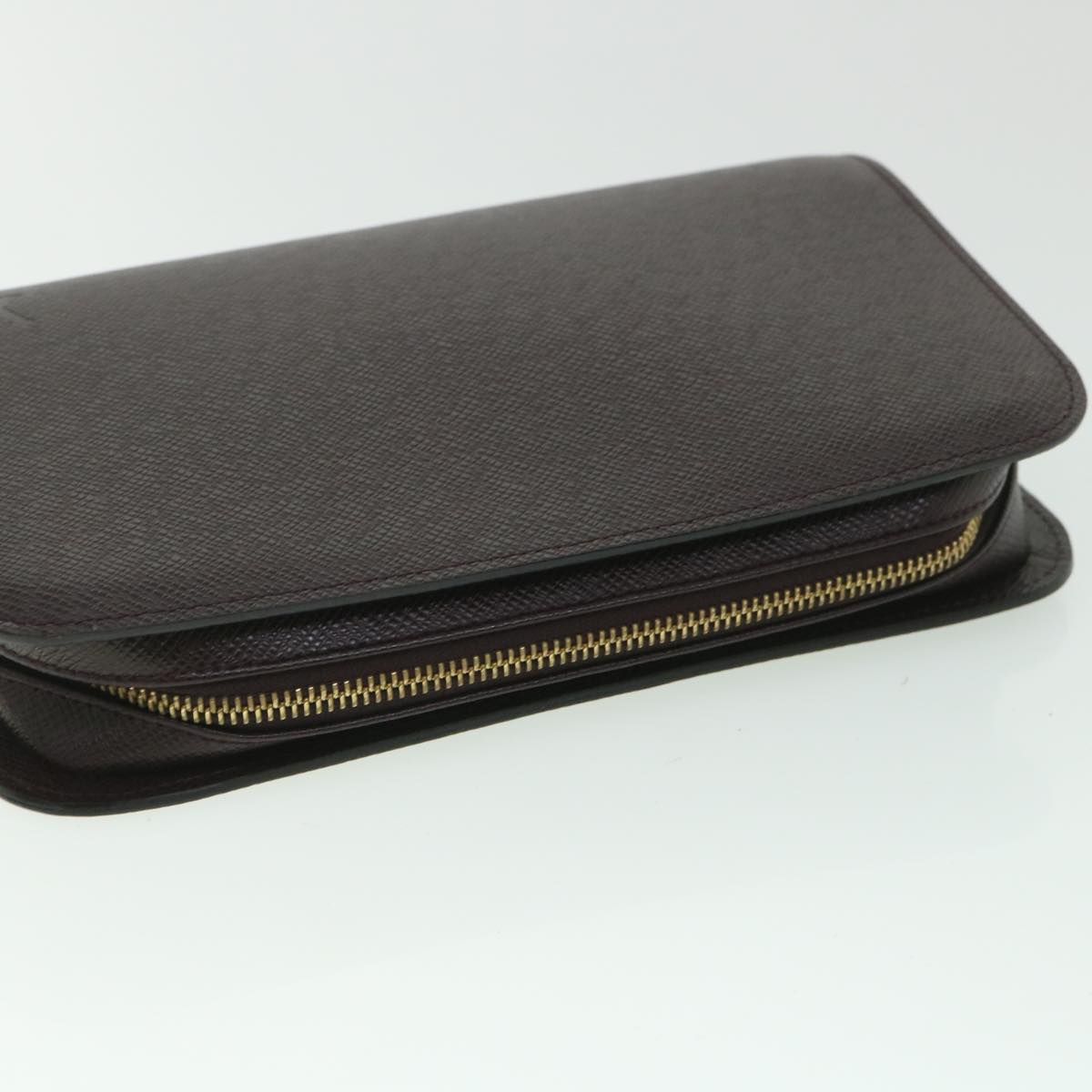 LOUIS VUITTON Taiga Baikal Clutch Bag Acajou M30186 LV th4123