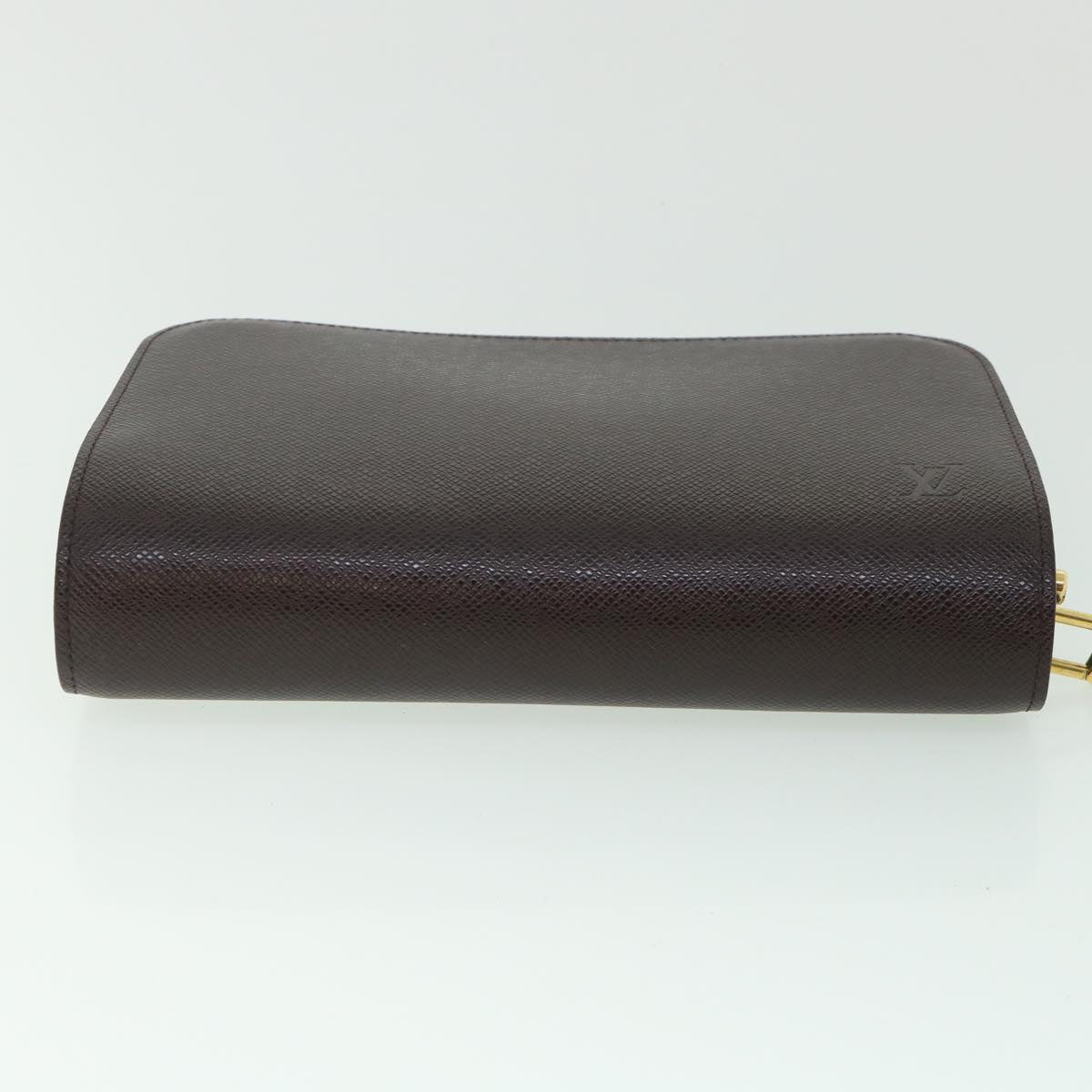 LOUIS VUITTON Taiga Baikal Clutch Bag Acajou M30186 LV th4123
