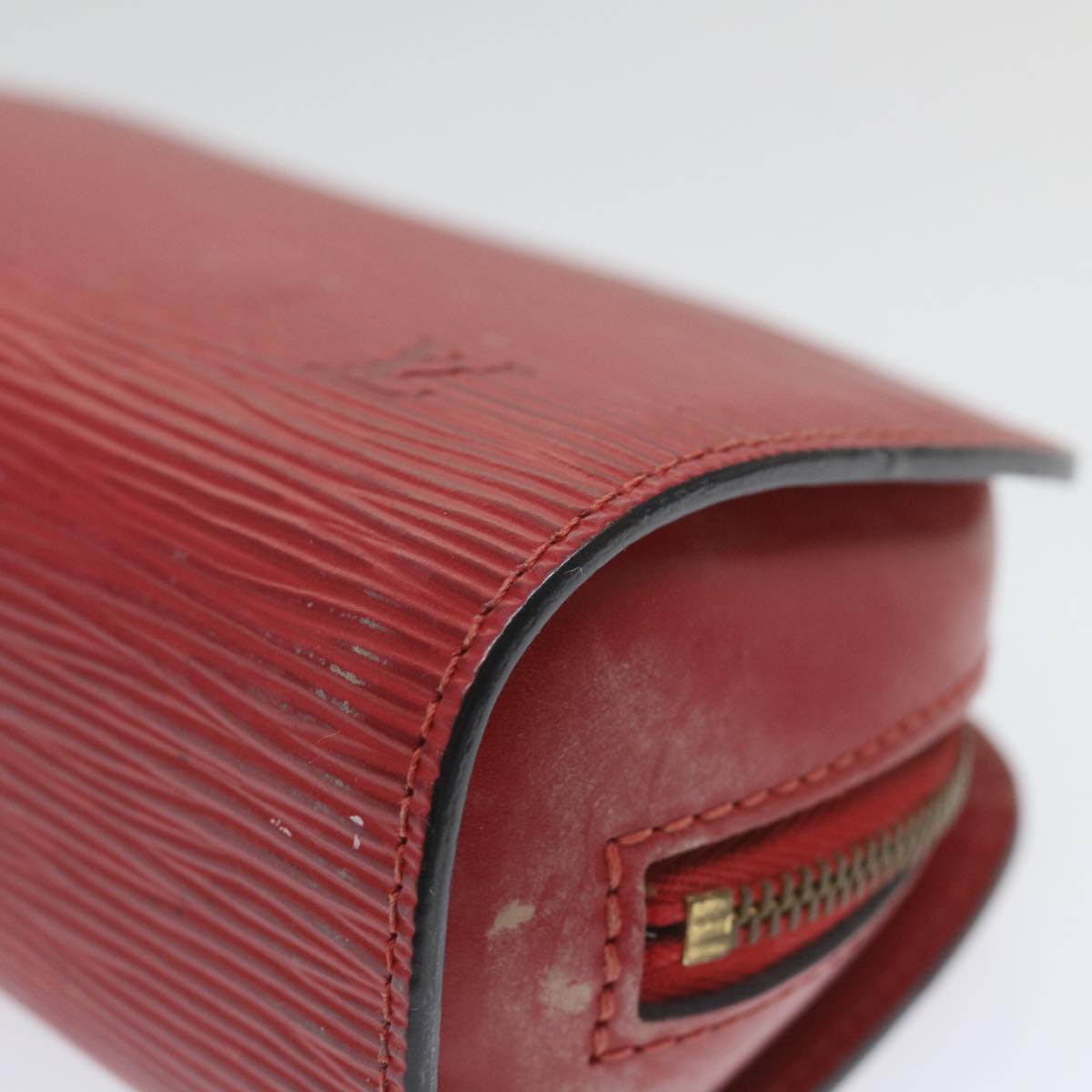 LOUIS VUITTON Epi Dauphine PM Pouch Red M48447 LV th4216