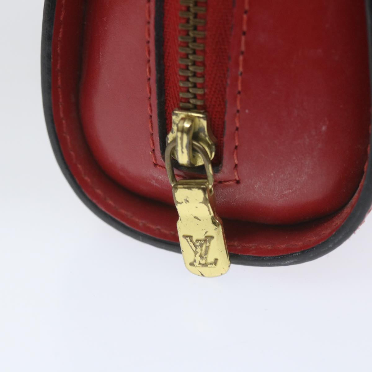 LOUIS VUITTON Epi Dauphine PM Pouch Red M48447 LV th4216