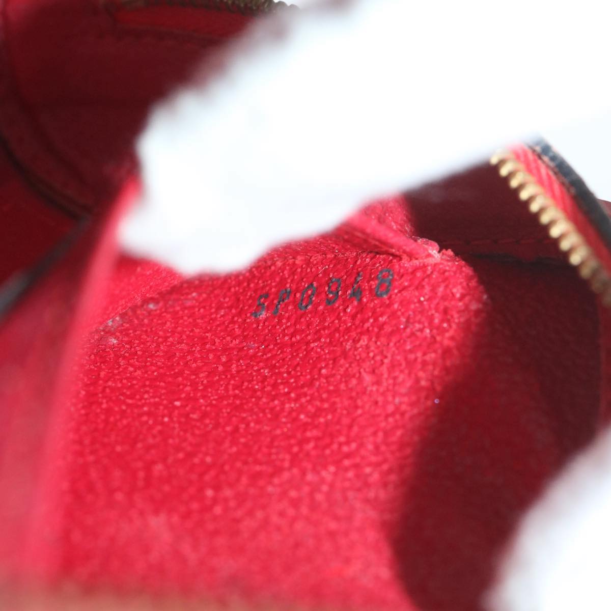 LOUIS VUITTON Epi Dauphine PM Pouch Red M48447 LV th4216
