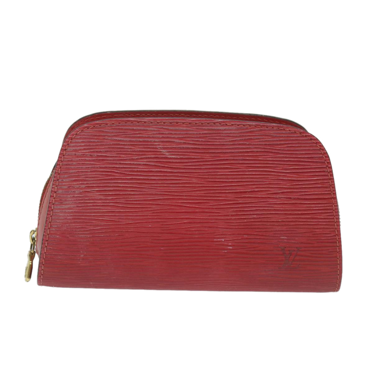 LOUIS VUITTON Epi Dauphine PM Pouch Red M48447 LV th4216
