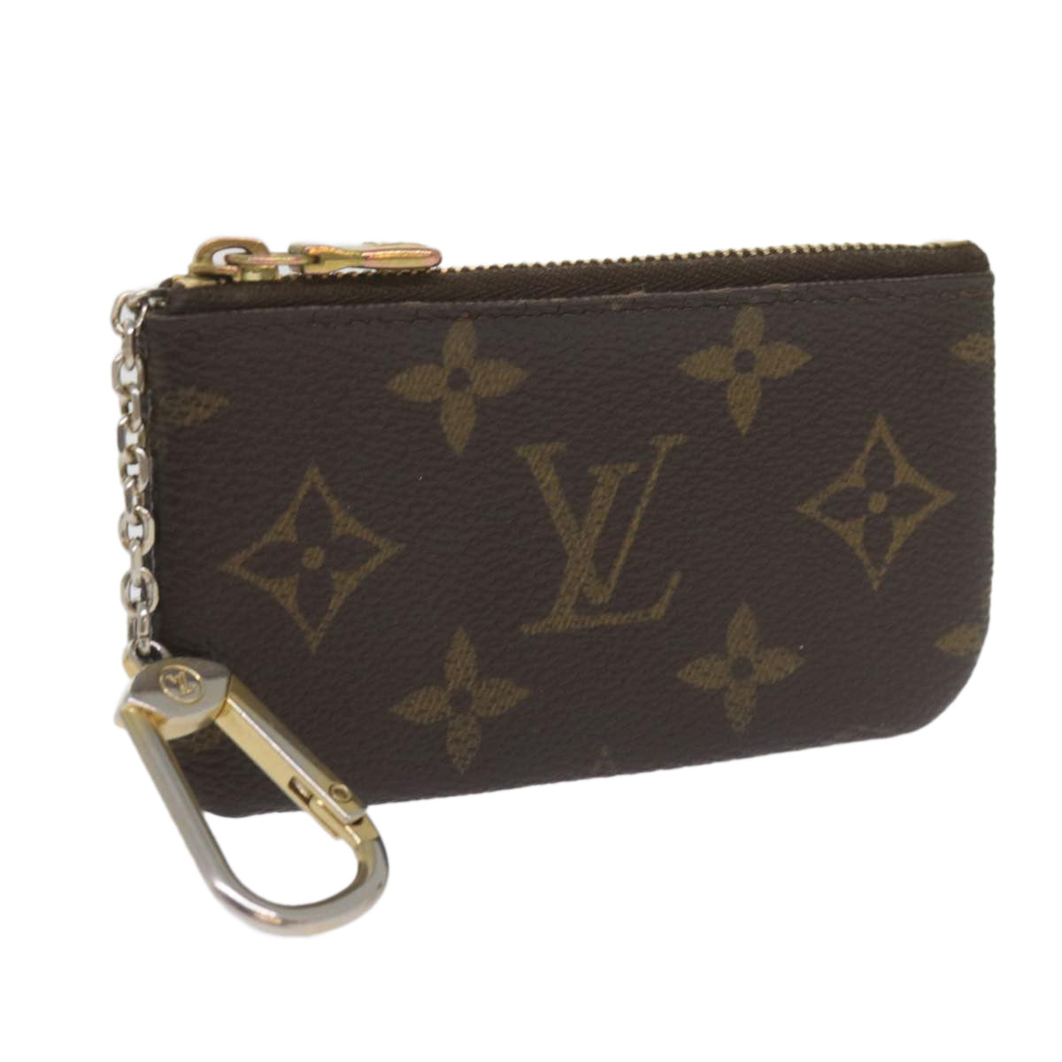 LOUIS VUITTON Monogram Pochette Cles Coin Purse M62650 LV th4366