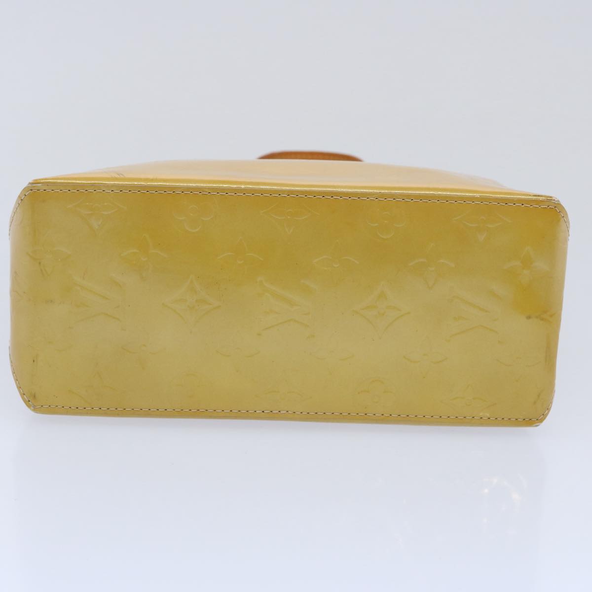 LOUIS VUITTON Monogram Vernis Reade PM Hand Bag Beige M91334 LV th4367