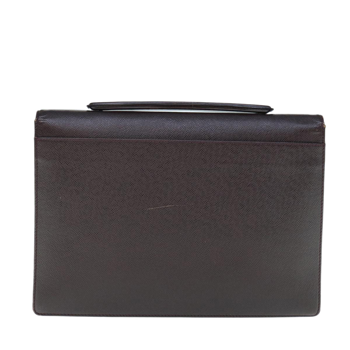 LOUIS VUITTON Taiga Porte Documents Angara Bag Acajou M30776 LV th4371