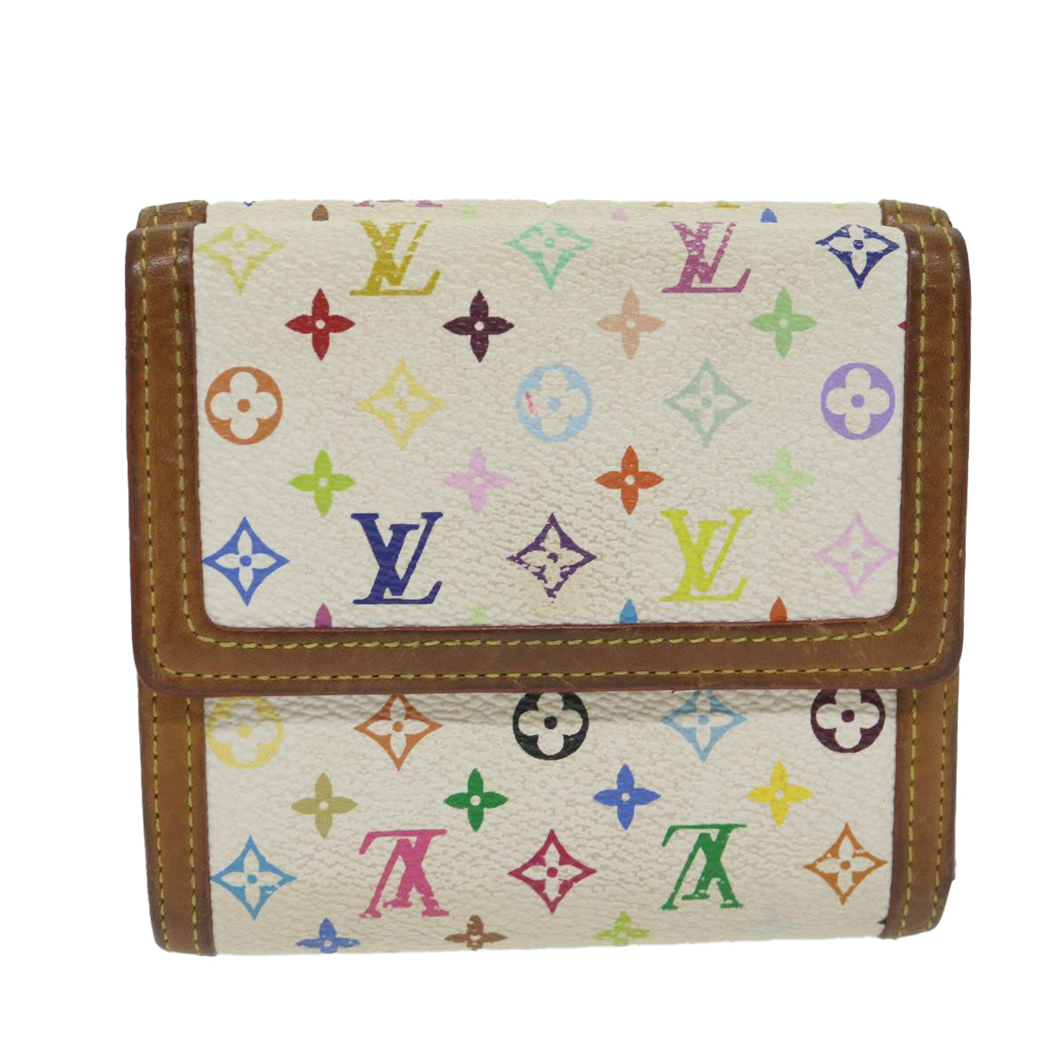 LOUIS VUITTON Multicolor Porte Monnaie Billets Cartes Credit M92983 th4385
