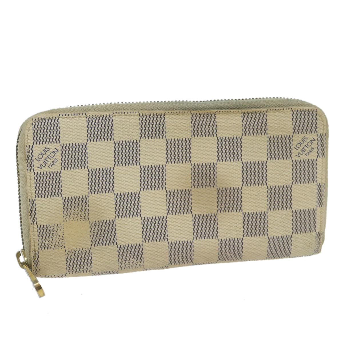 LOUIS VUITTON Damier Azur Zippy Wallet Long Wallet N63503 LV th4393