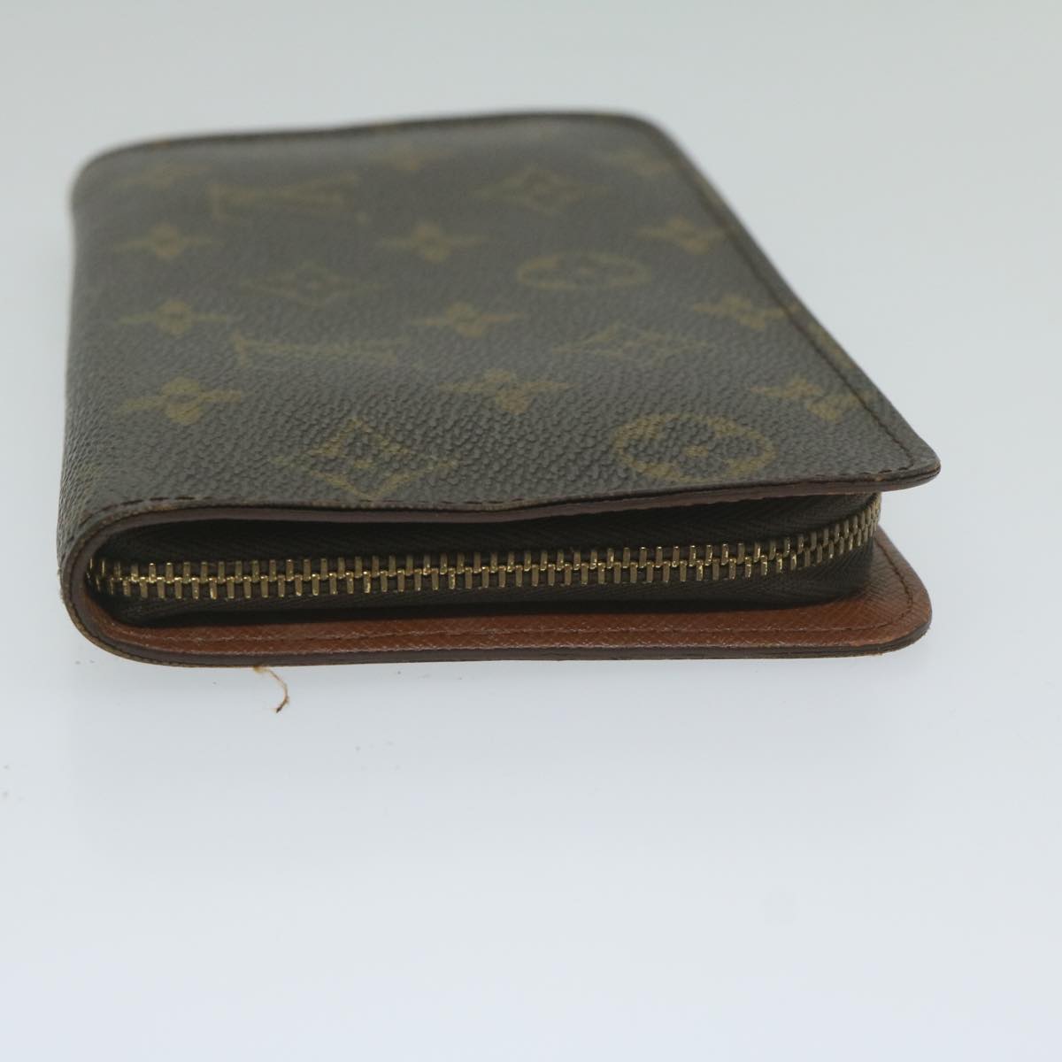 LOUIS VUITTON Monogram Porte Monnaie Zip Long Wallet M61727 LV th4395