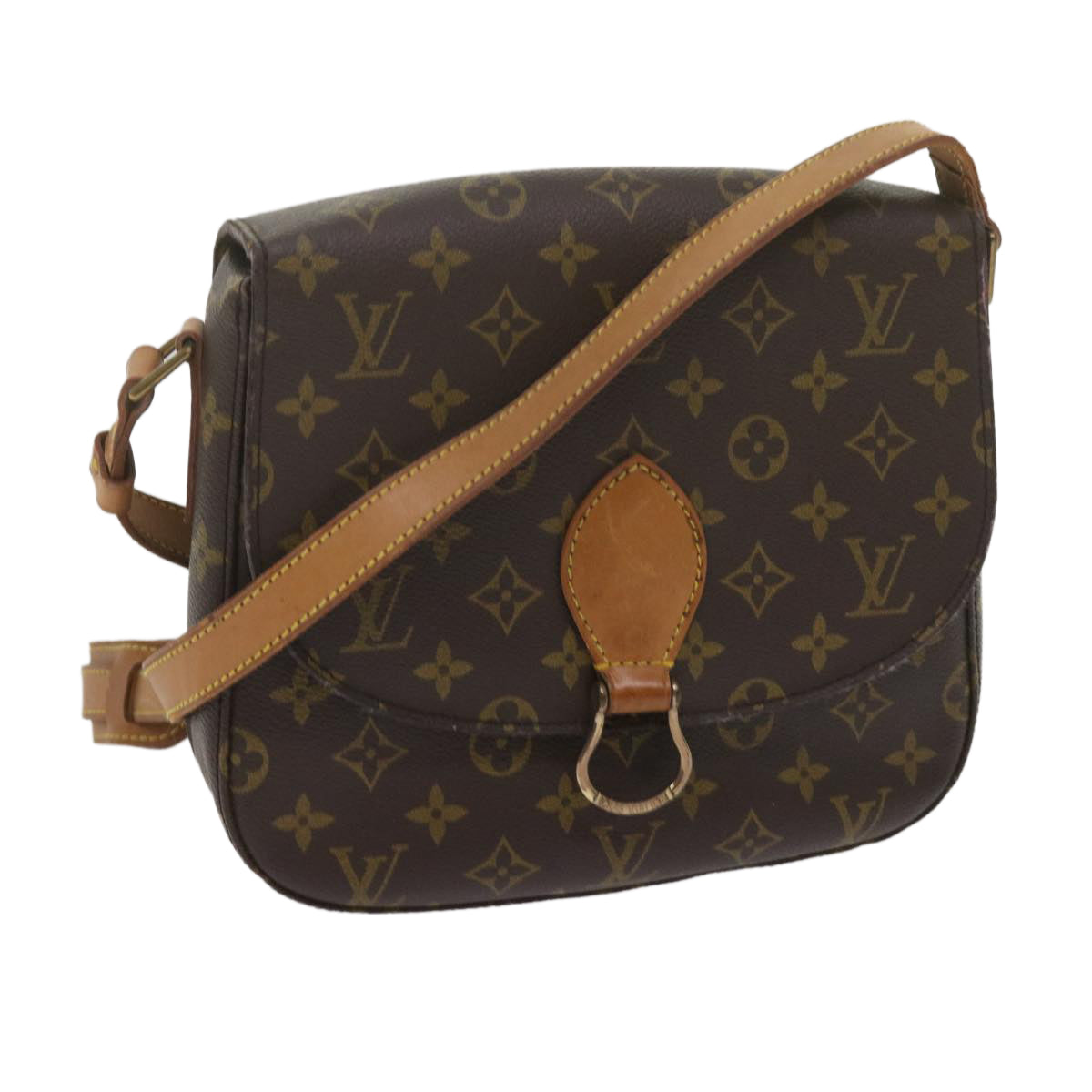 LOUIS VUITTON Monogram Saint Cloud GM Shoulder Bag M51242 LV th4403