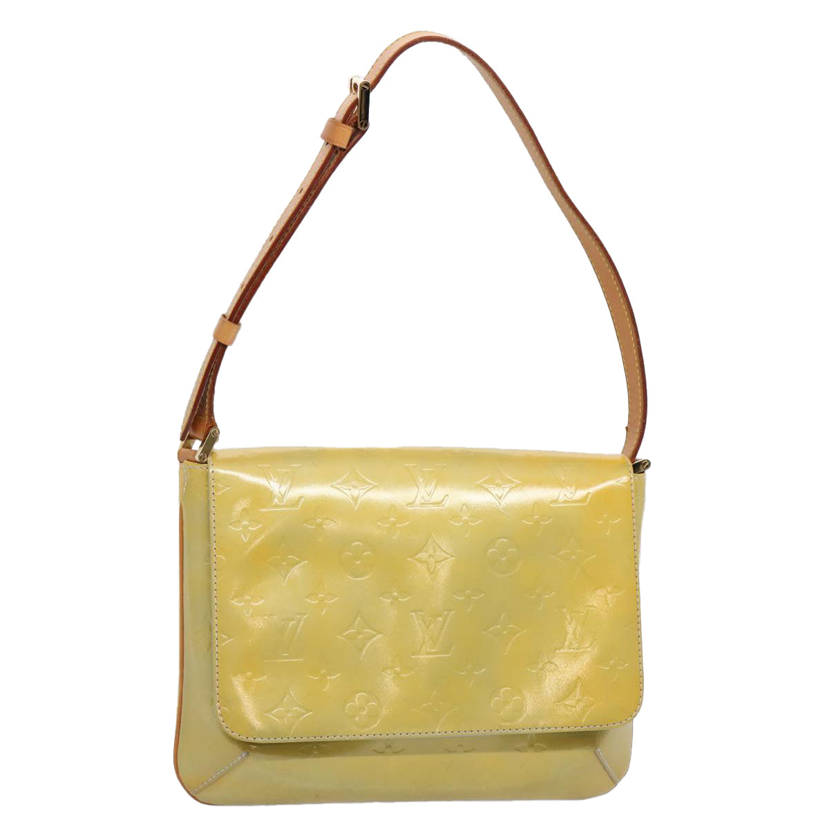 LOUIS VUITTON Monogram Vernis Thompson Street Bag Gris M91008 LV th4425