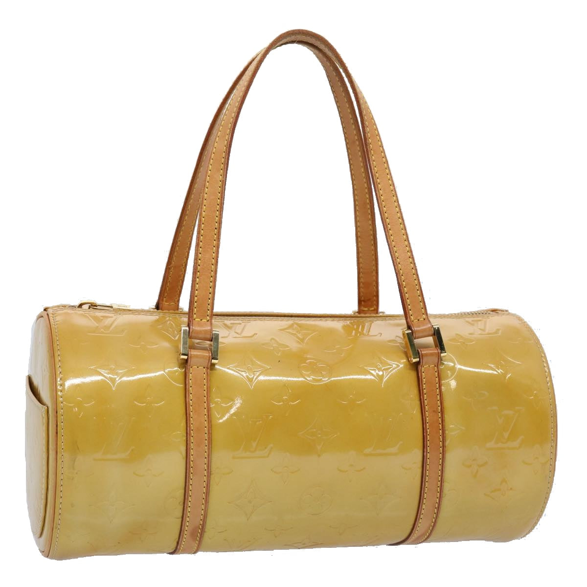 LOUIS VUITTON Monogram Vernis Bedford Hand Bag Beige M91006 LV th4429