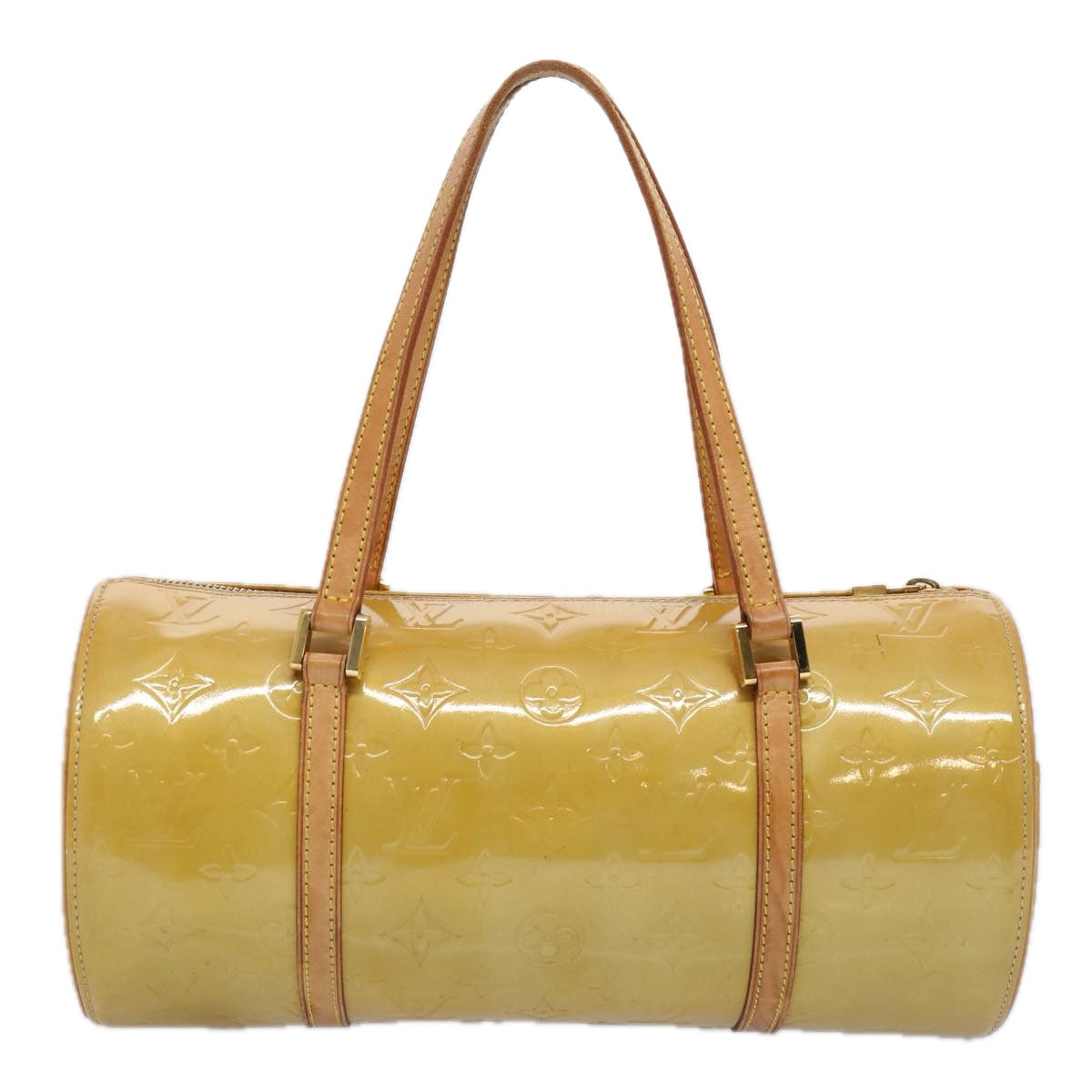 LOUIS VUITTON Monogram Vernis Bedford Hand Bag Beige M91006 LV th4429