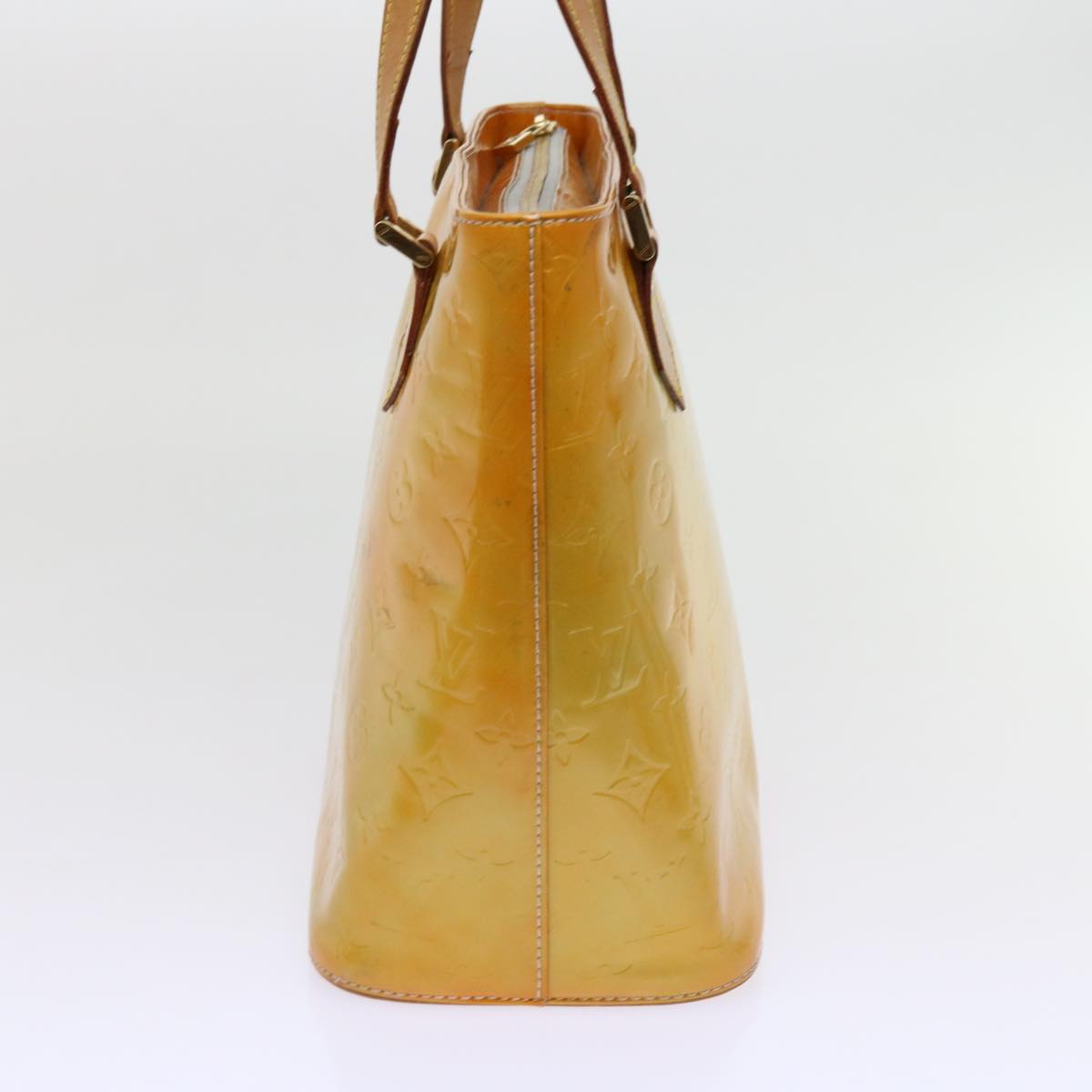 LOUIS VUITTON Monogram Vernis Houston Hand Bag Gris M91053 LV th4449