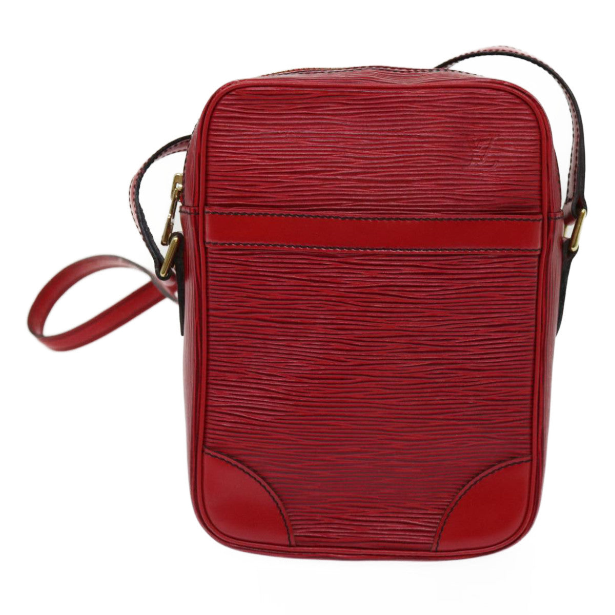 LOUIS VUITTON Epi Danube Shoulder Bag Red M45637 LV th4451