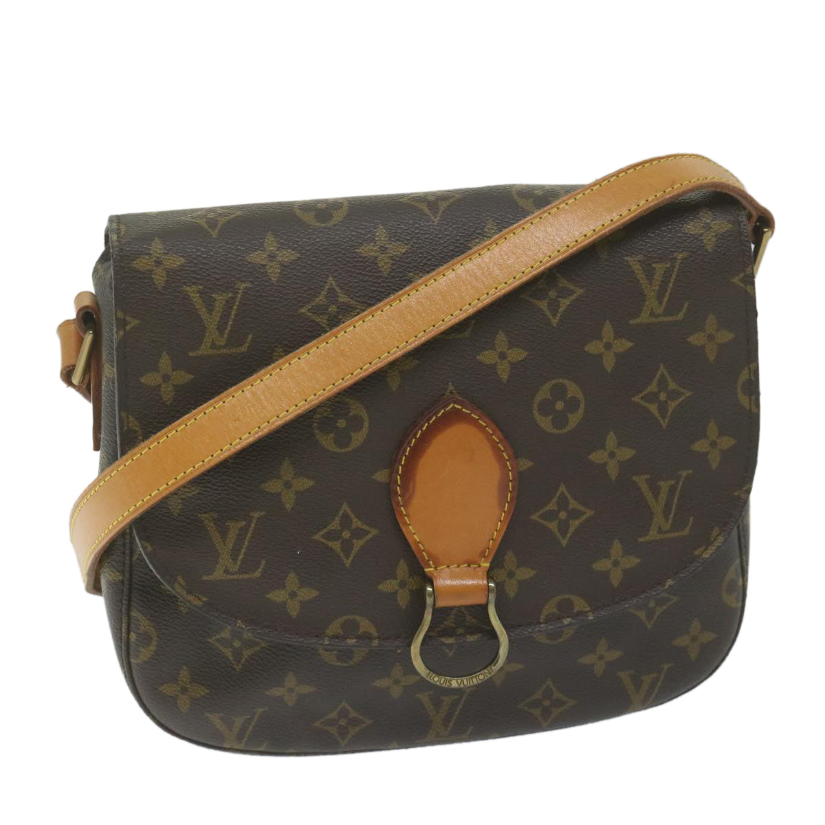 LOUIS VUITTON Monogram Saint Cloud GM Shoulder Bag M51242 LV th4455