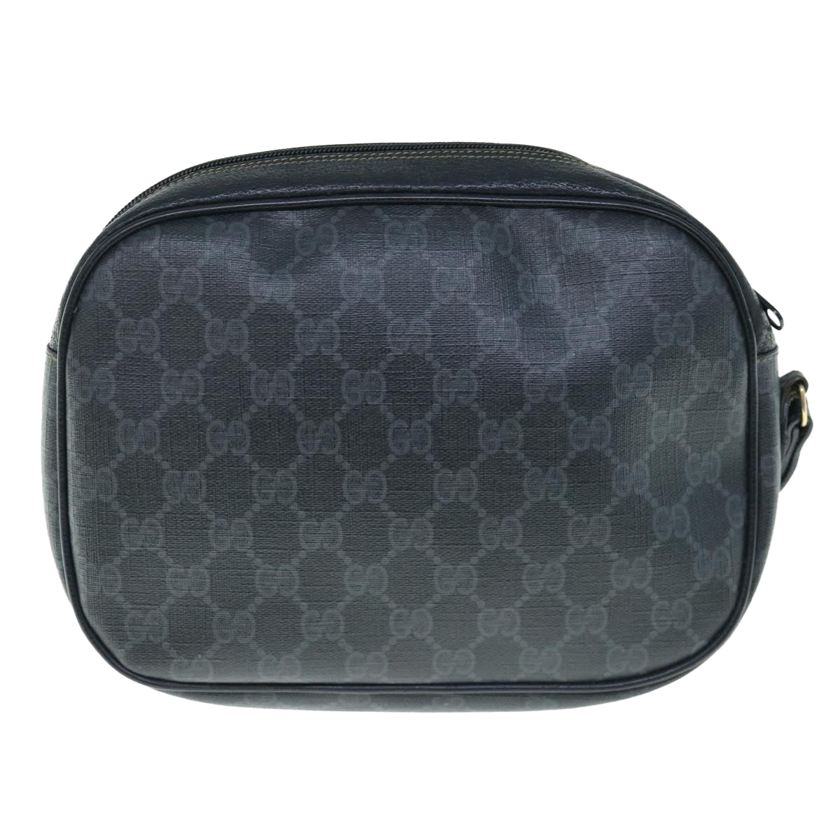 GUCCI GG Supreme Web Sherry Line Clutch Bag Black Red 89 01 034  th4490