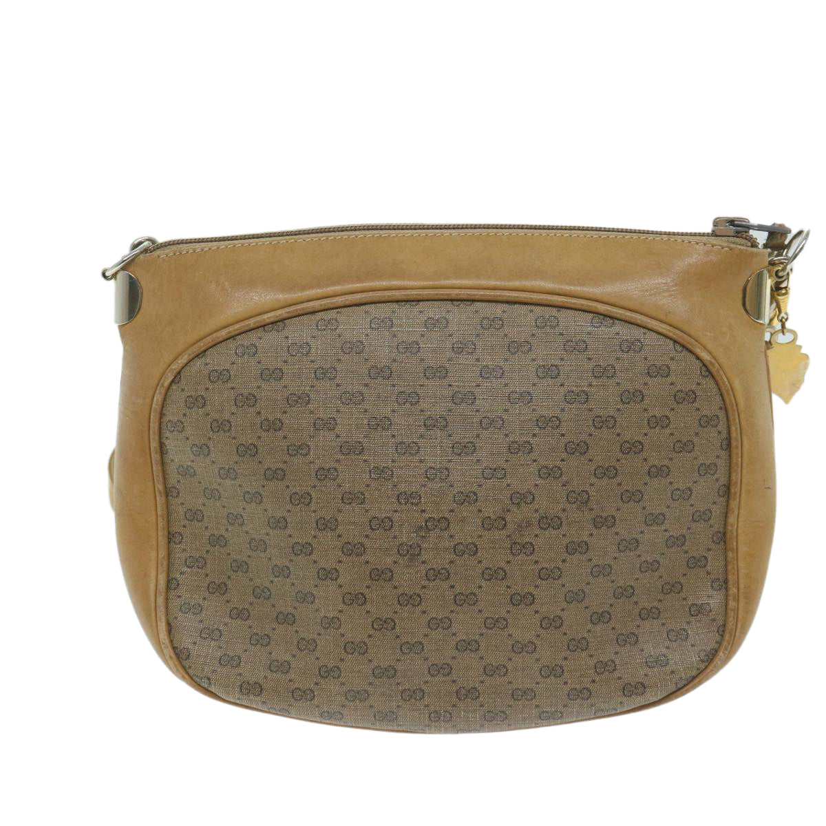 GUCCI Micro GG Supreme Shoulder Bag PVC Leather Beige 001 261 1095  th4494