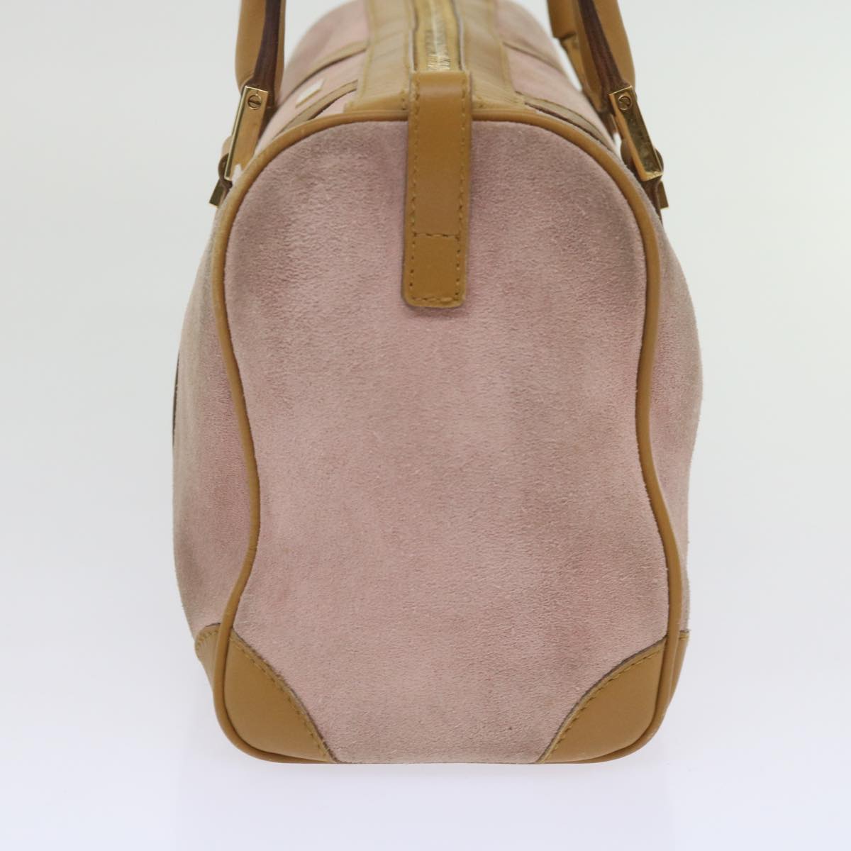 GUCCI Hand Bag Suede Pink 000 0851  th4512