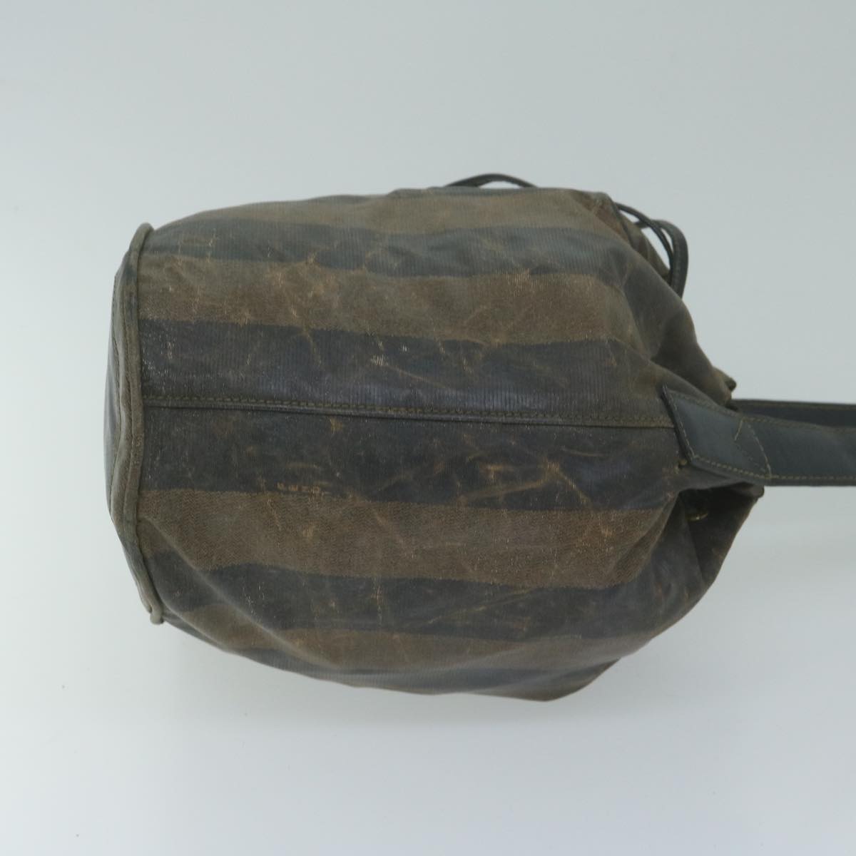 Luxury FendiPecan Canvas Shoulder Bag Coated Canvas Brownth4531