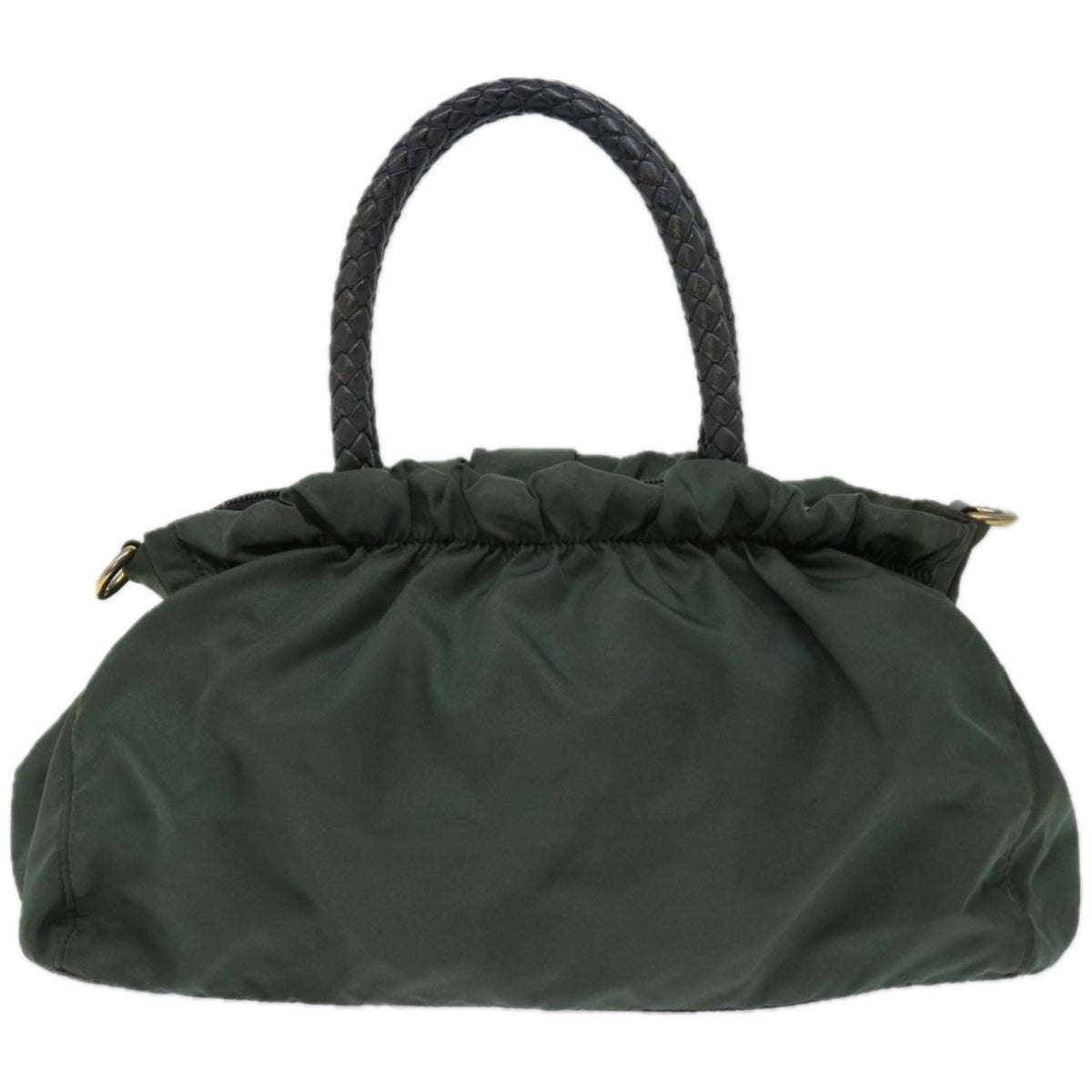 Luxury PradaHand Bag Nylon 2way Green th4577