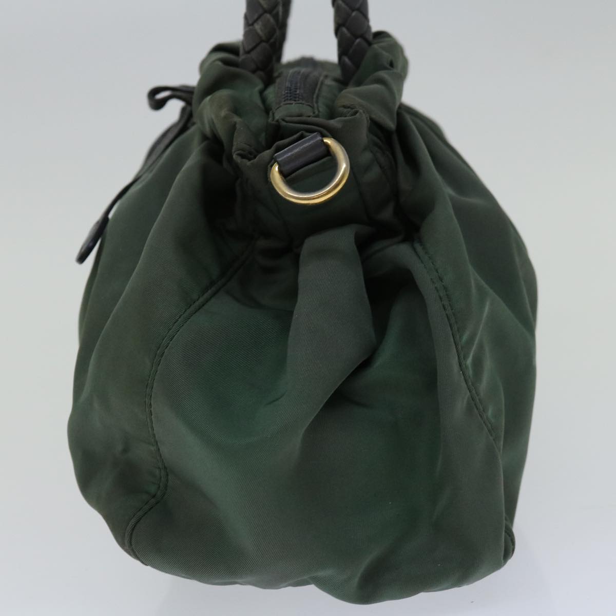 Luxury PradaHand Bag Nylon 2way Green th4577