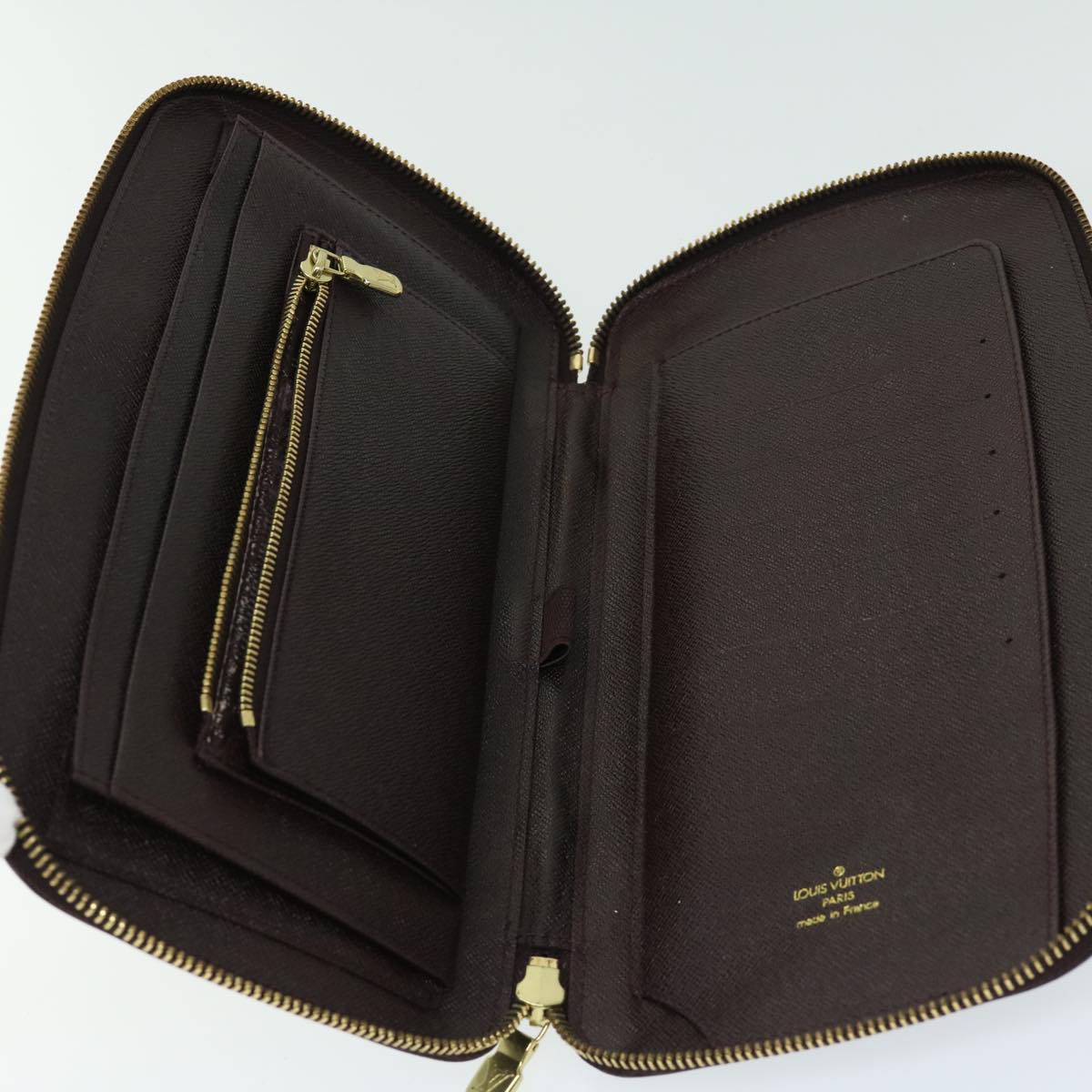 LOUIS VUITTON Taiga Organizer Atoll Travel Case Acajou M30656 LV th4595