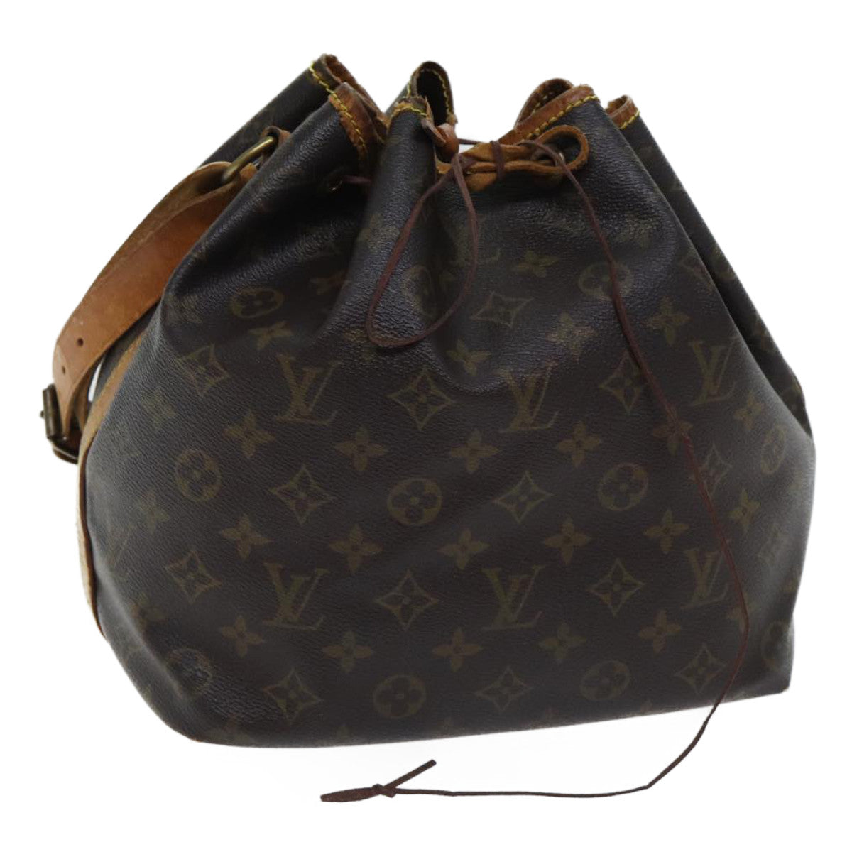 LOUIS VUITTON Monogram Petit Noe Shoulder Bag M42226 LV th4645