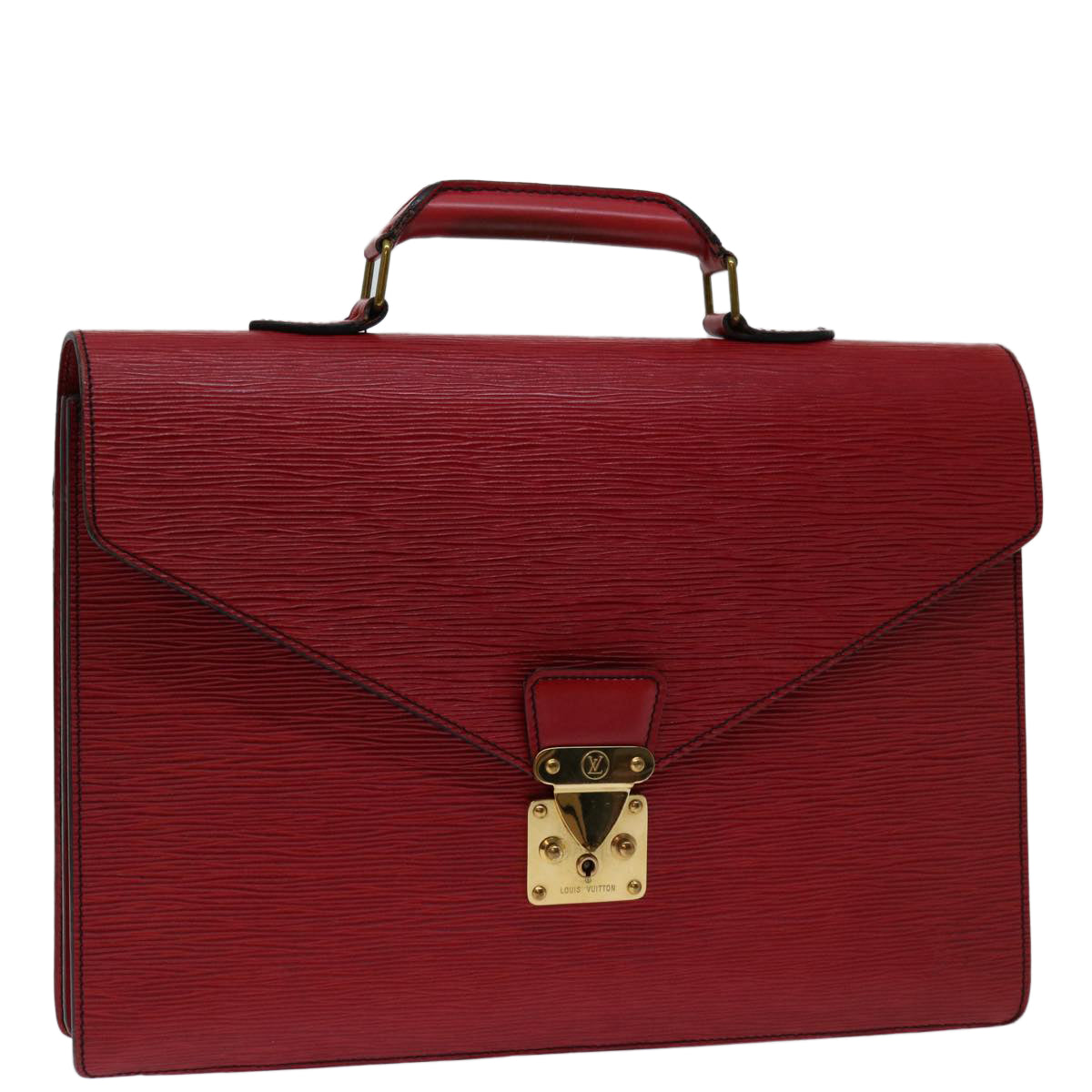 LOUIS VUITTON Epi Serviette Conseiller Business Bag Red M54427 LV th4669