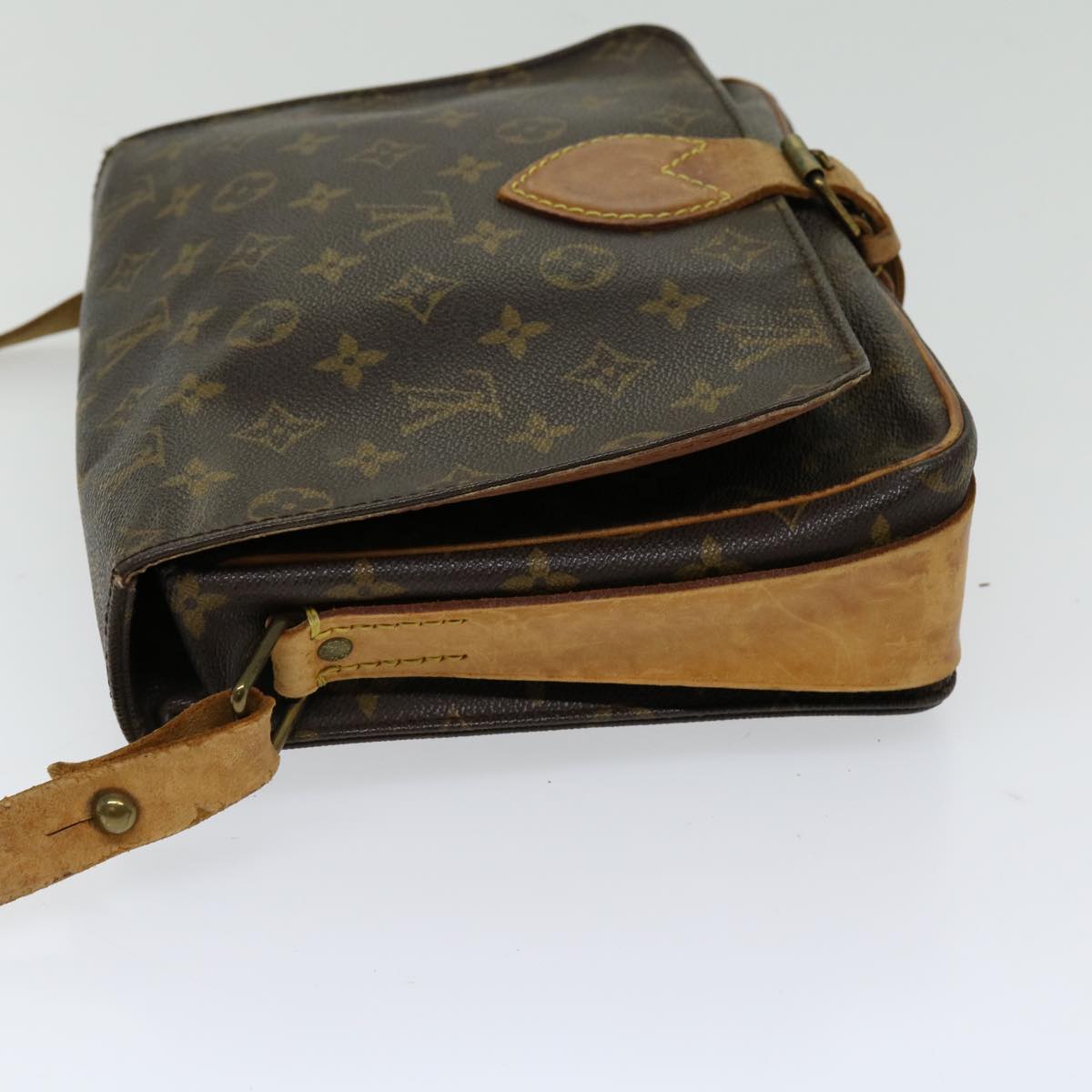 LOUIS VUITTON Monogram Cartouchiere GM Shoulder Bag M51252 LV th4707