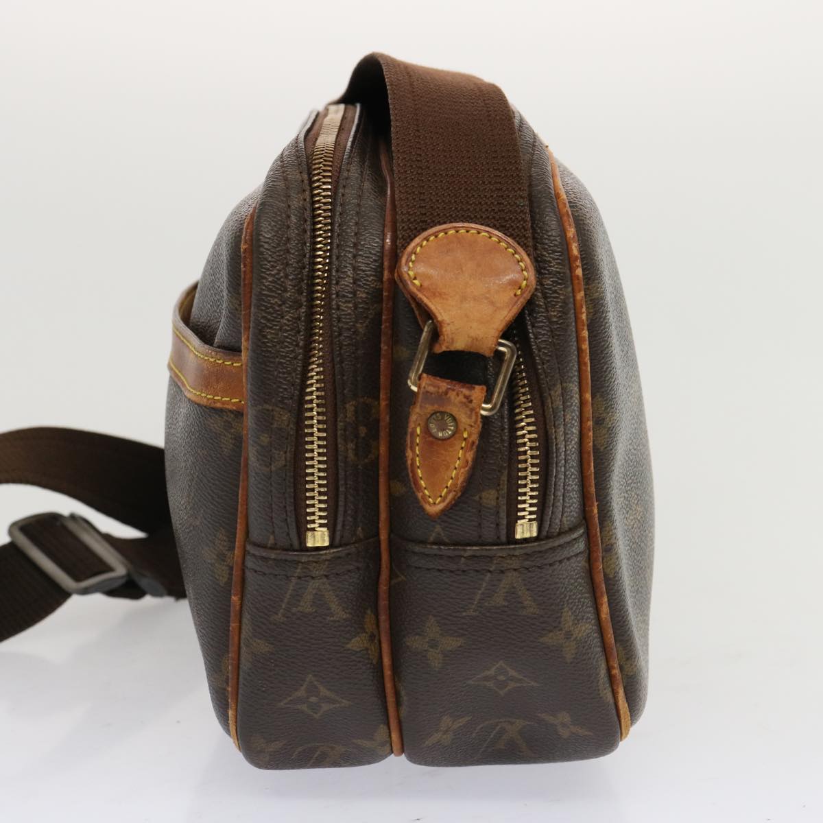 LOUIS VUITTON Monogram Reporter PM Shoulder Bag M45254 LV th4709