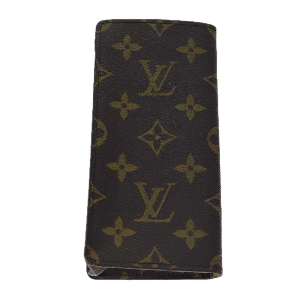 LOUIS VUITTON Monogram Etui Lunette Simple Glasses Case M62962 LV th4714