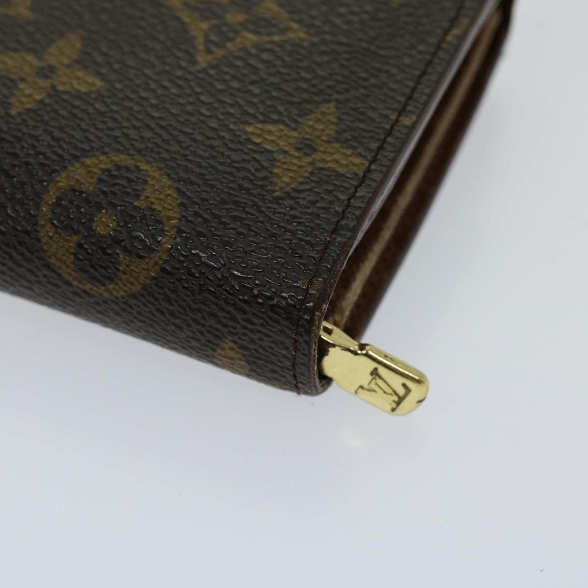 LOUIS VUITTON Monogram Porte Monnaie Billets Tresor Wallet M61730 LV th4716