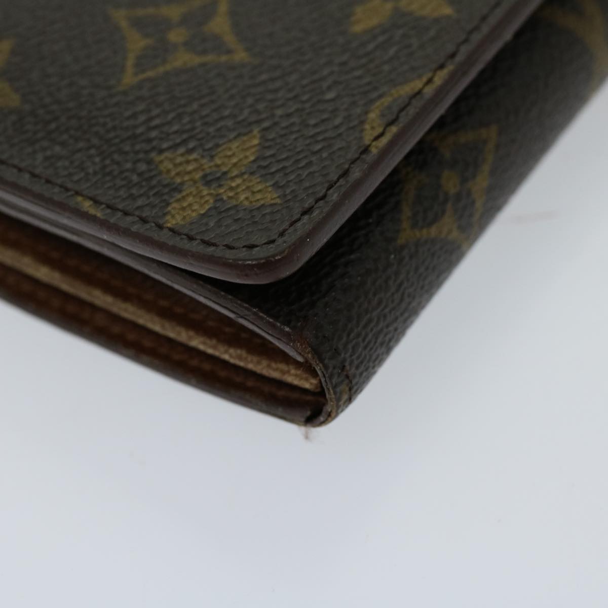 LOUIS VUITTON Monogram Porte Monnaie Billets Tresor Wallet M61730 LV th4716